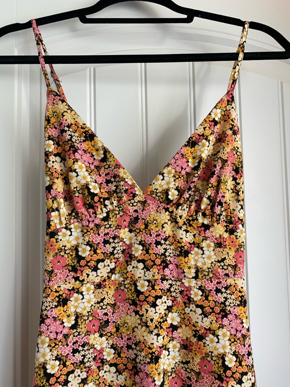 Forever 21 Floral Slip Midi Dress in Pink and Yellow - Picture 2 of 5